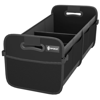 Sposuit Trunk Organizer for Car - Split Car Storage Organizer, Black, 2 Pcs