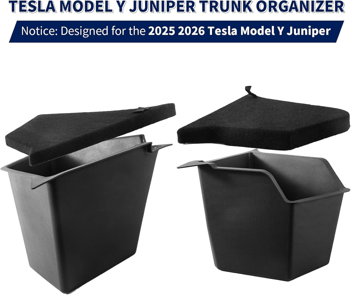 Tesla Model Y Trunk Organizer 2025-2026 Tesla Model Y Trunk Storage Bins