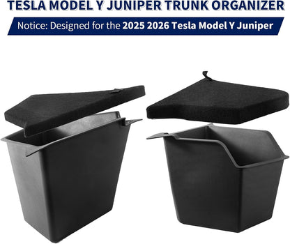 Tesla Model Y Trunk Organizer 2025-2026 Tesla Model Y Trunk Storage Bins