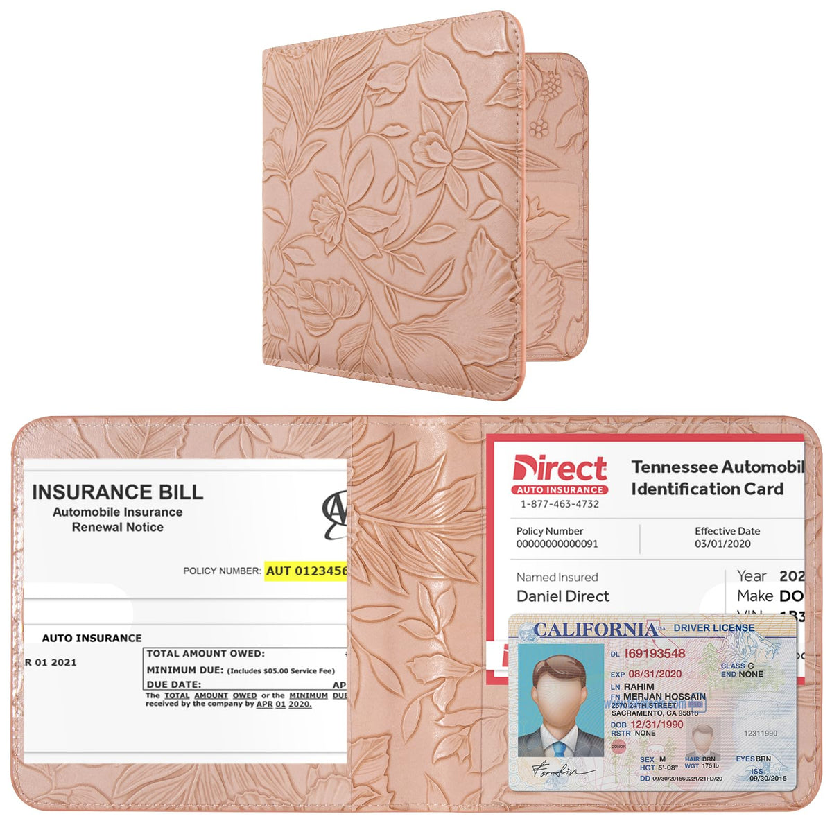 CoBak Car Registration and Insurance Holder for Men and Women