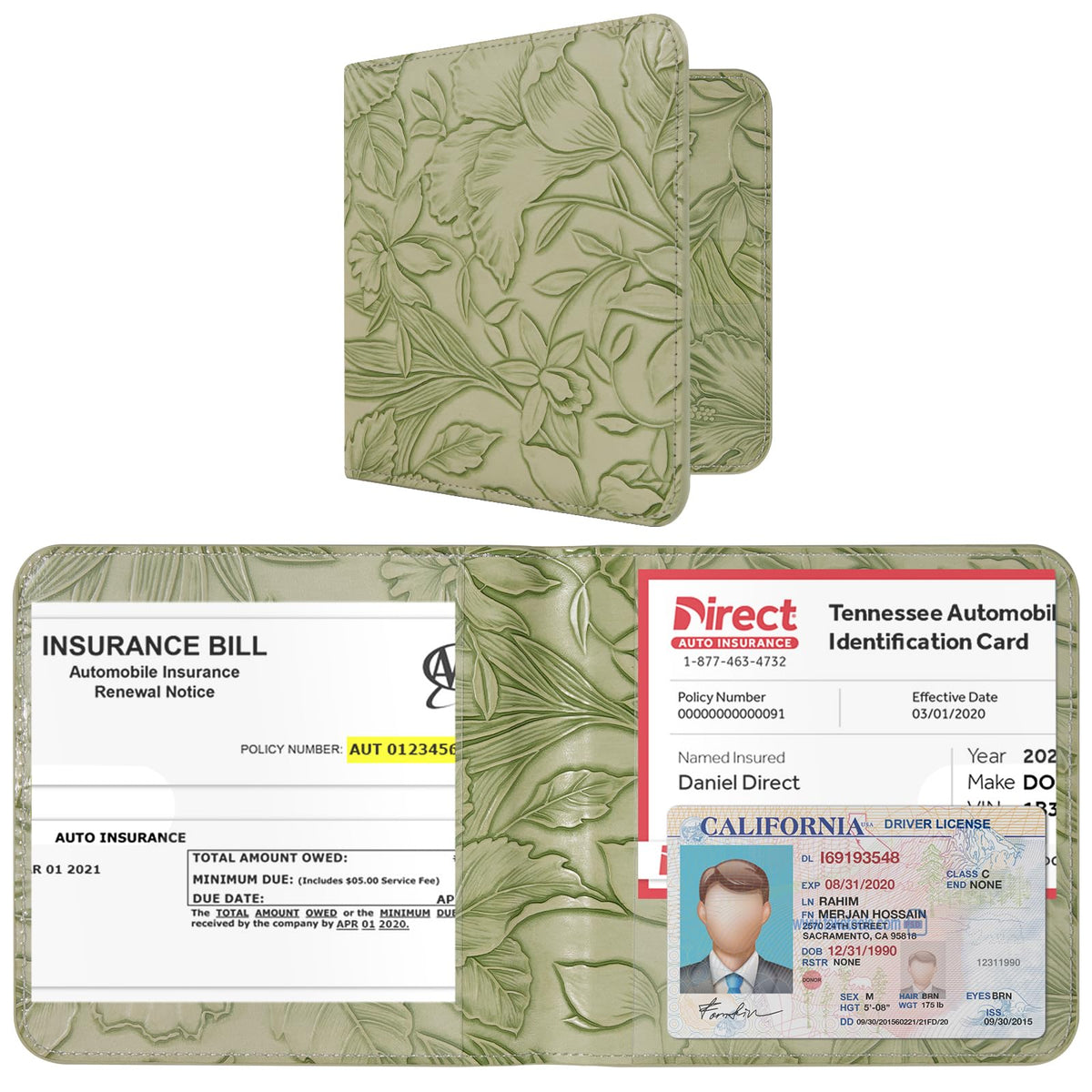 CoBak Car Registration and Insurance Holder for Men and Women