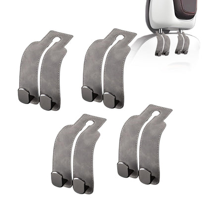 Car Purse Hook Purse Hook for Car Seats Headrest Car Seat Hooks,Heavy Duty Vehicle Organizer for Handbags, Groceries, Purses, Keep Car Tidy (Gray, 2 Pack)
