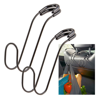 Heavy Duty No-Slip Unbreakable Metal Car Hooks for Purses, Bags and Hats