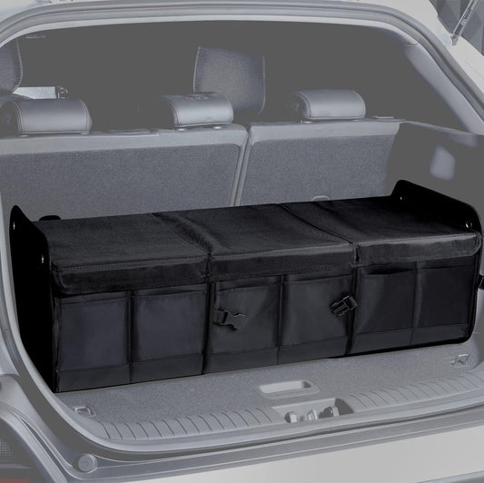 1680D 114L Extra-Large Collapsible Car Trunk Organizer with Lid