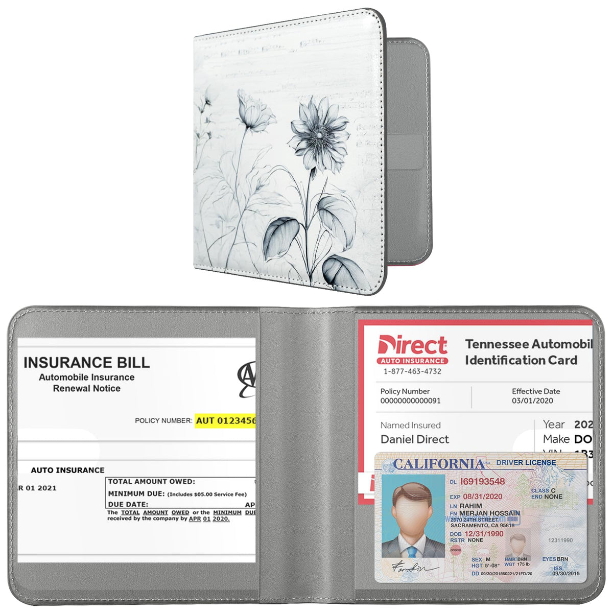 CoBak Car Registration and Insurance Holder for Men and Women
