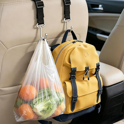 Purse Hook for Car, Adjustable Headrest Hooks, 2 Pack