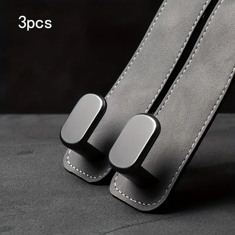 Car Seat Back Storage Hook, 1 Count PU Leather Car Seat Back Hidden Hook, Multipurpose Durable Hooks, Car Interior Accessories, Holder, Car Organizer, Automotive