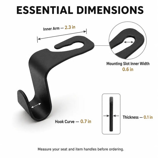 4 Pack Car Seat Headrest Hooks, Back Seat Purse Hanger & Bag Holder for Groceries, Handbags, Coats, Umbrellas and Car Storage outdoorfun, Cars, Auto Parts Accessories,Car Seat Organizer, Plastic