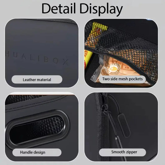 Multi-Pocket Large-Capacity Car Storage Box, Universal Center Console Organizer for Front-Back Seats, Truck-SUV Interior Accessory
