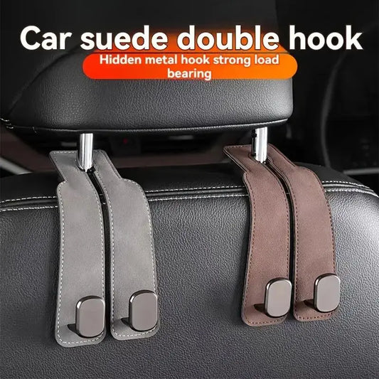 Car Seat Back Storage Hook, 1 Count PU Leather Car Seat Back Hidden Hook, Multipurpose Durable Hooks, Car Interior Accessories, Holder, Car Organizer, Automotive