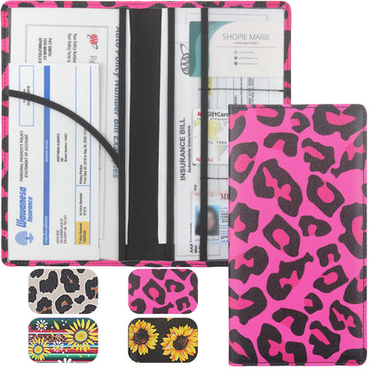 LumiMokki Premium Car Registration & Insurance Card Holder, Black