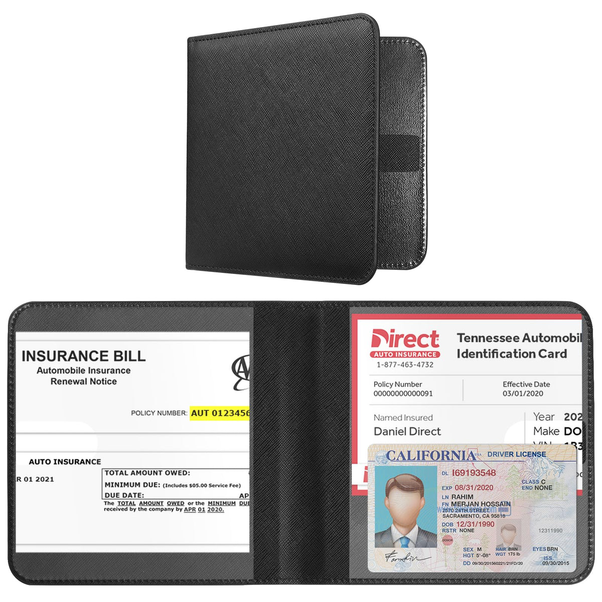 CoBak Car Registration and Insurance Holder for Men and Women