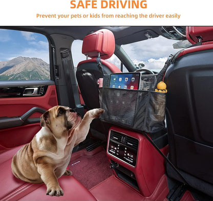 WLLWOO Car Net Pocket Organizer Purse Holder Console Front Seat Storage