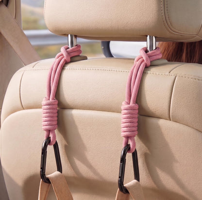 360° Rotating Car Headrest Hooks, Universal Bag Hangers for Cars