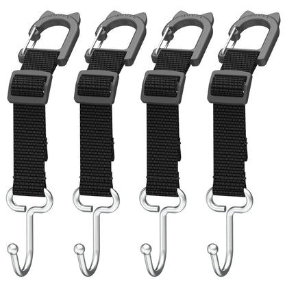 Purse Hook for Car, Adjustable Headrest Hooks, 2 Pack