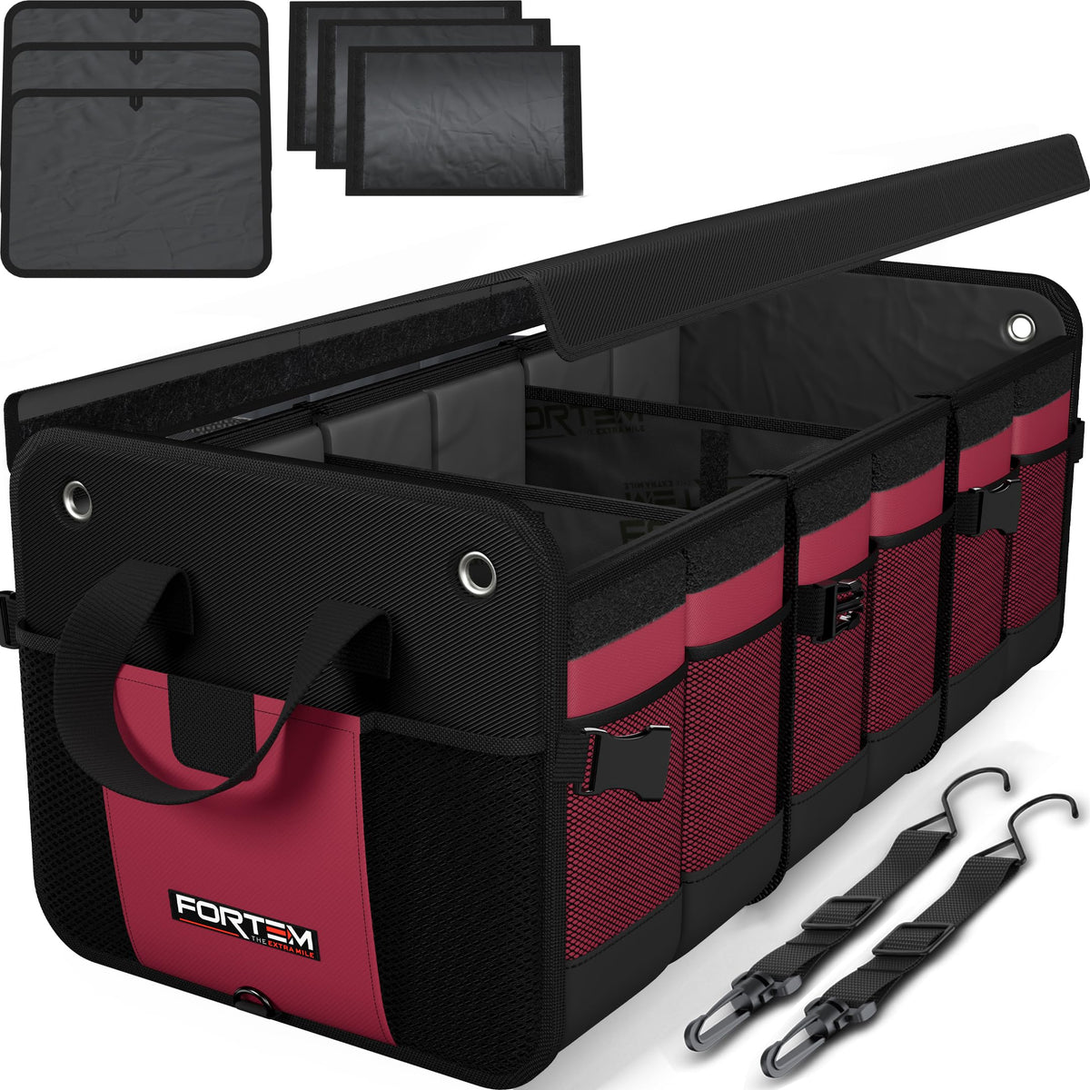 FORTEM Trunk Organizer - Collapsible Car Organizer & Storage Bag for SUVs