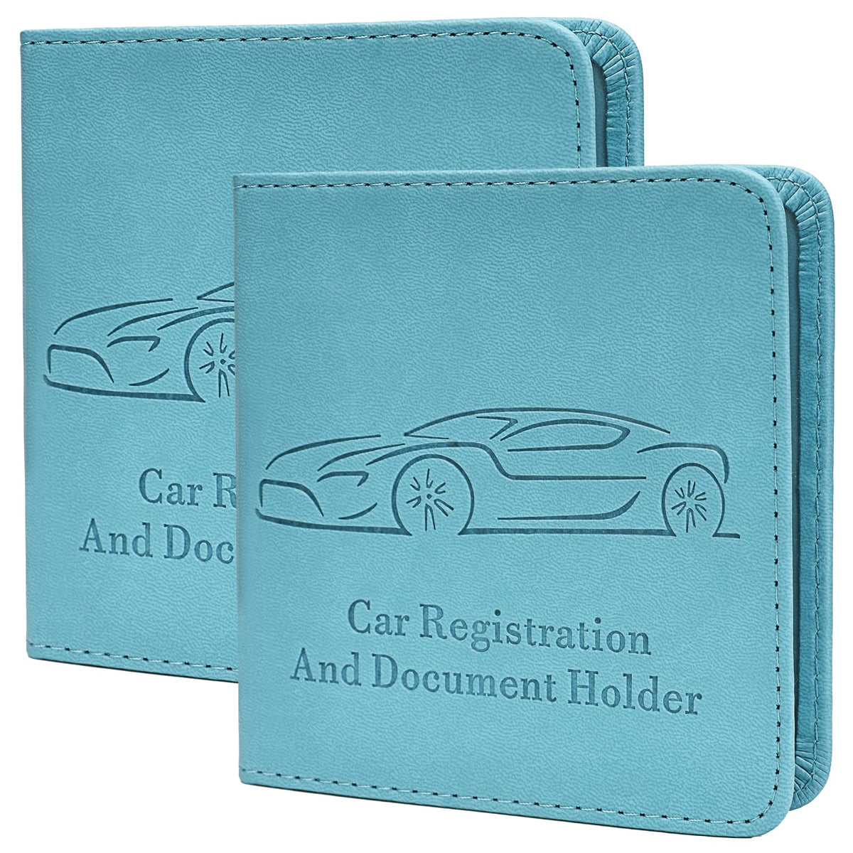Car Registration and Insurance Holder, Vehicle Glove Box Car Organizer with Magnetic Closure for Documents, Cards, License Car Organization, 1-Pack Black