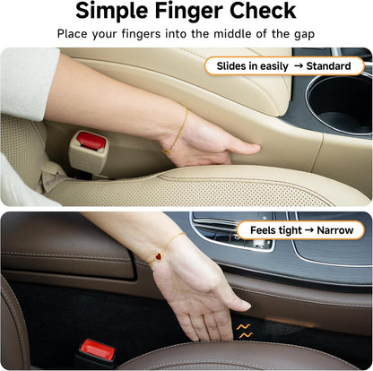 Givifive Car Seat Gap Filler Organizer Soft Foam 3IN1 Storage Slot & Hook