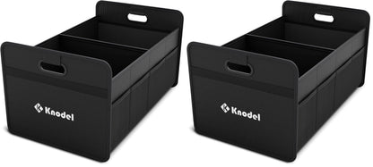 K KNODEL Foldable Trunk Storage Organizer for Car and Suv (Medium, Black)