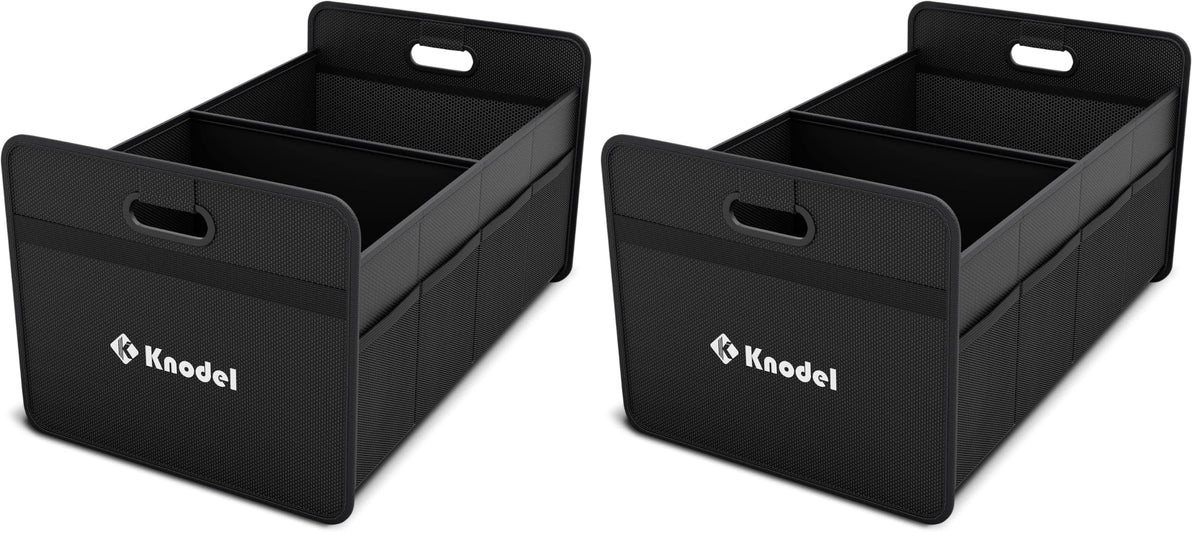 K KNODEL Foldable Trunk Storage Organizer for Car and Sedan (Small, Black)