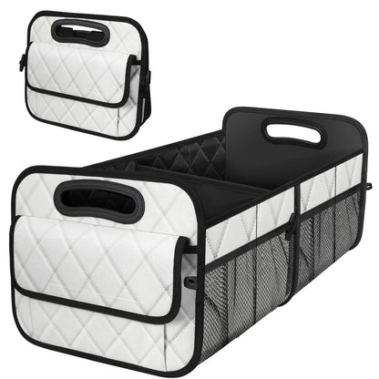 Deosk Car Trunk Organizer for SUV, Car Organizers and Storage with Reinforced Handles, Car Accessories for Women/Men 70L Waterproof Polyester Trunk Organizer(Large, Beige)