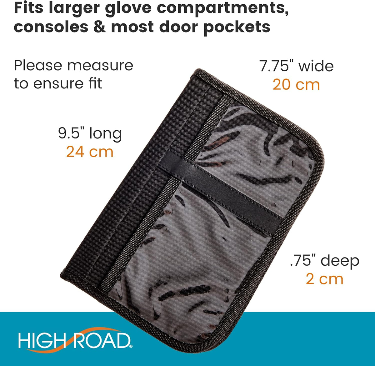 Glove Box Organizer and Car Manual Book Holder with Document Pockets