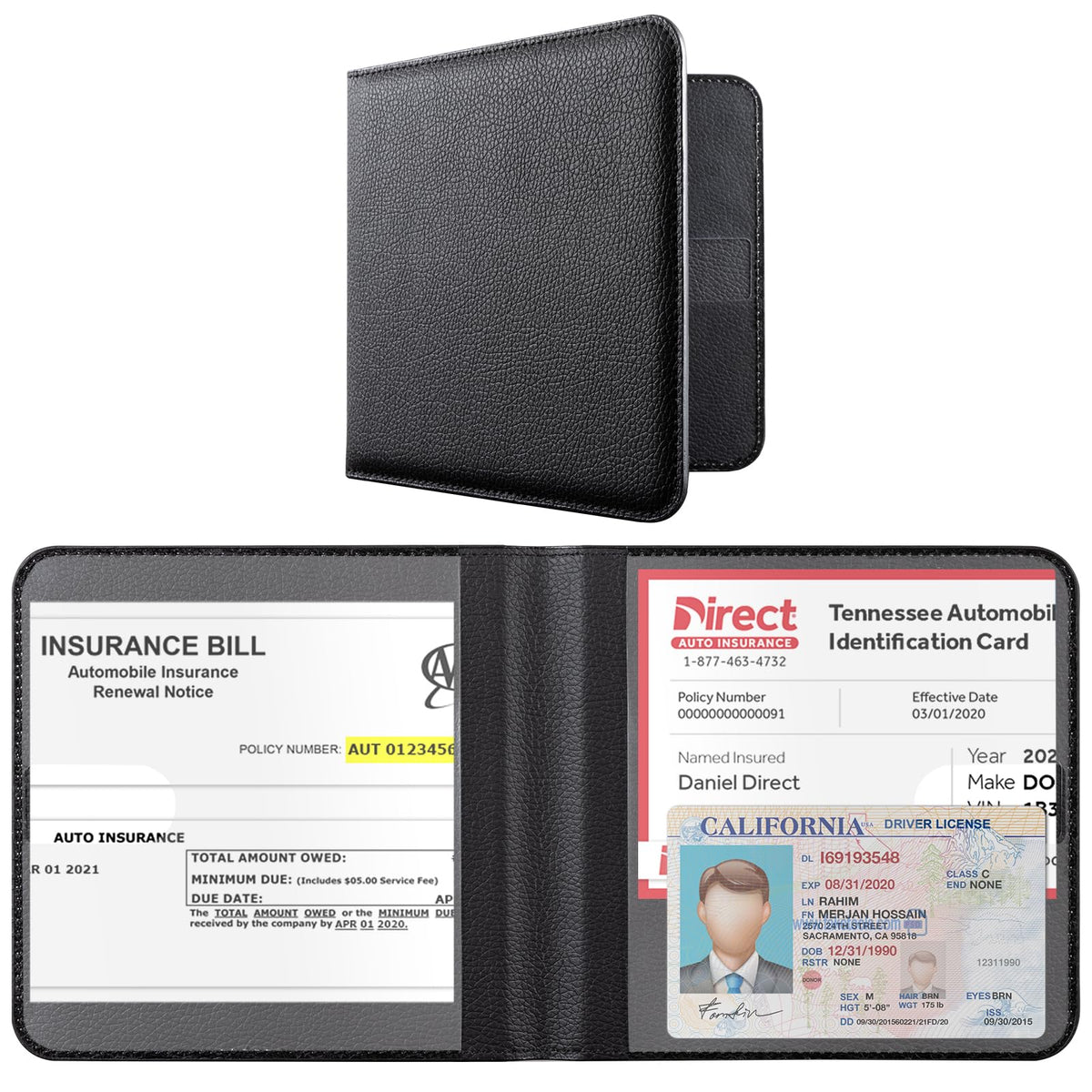 CoBak Car Registration and Insurance Holder for Men and Women