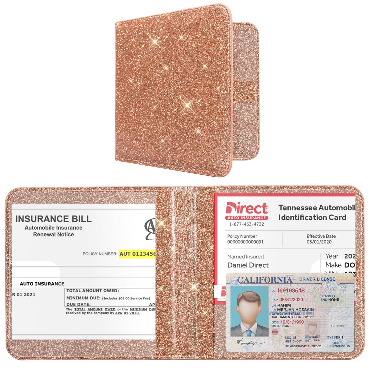 CoBak Car Registration and Insurance Holder for Men and Women