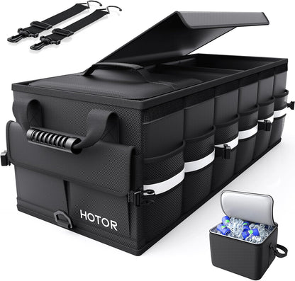 HOTOR Trunk Organizer - Car Organizers for SUV with Removable Cooler Bag