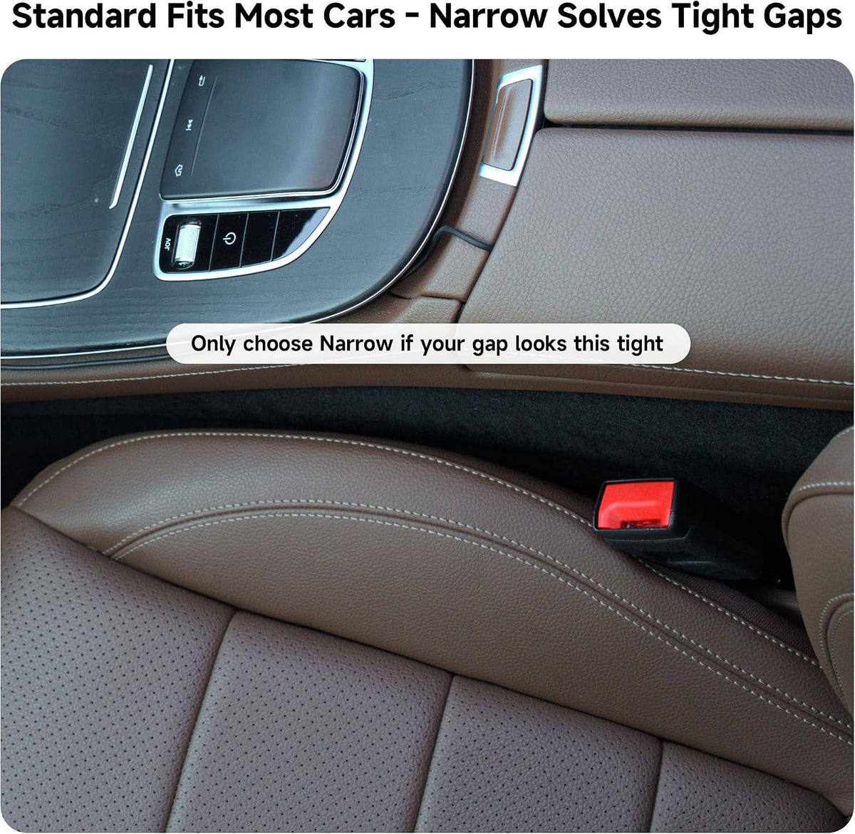 Givifive Car Seat Gap Filler Organizer Soft Foam 3IN1 Storage Slot & Hook