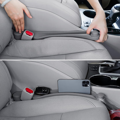 Givifive Car Seat Gap Filler Organizer Soft Foam 3IN1 Storage Slot & Hook
