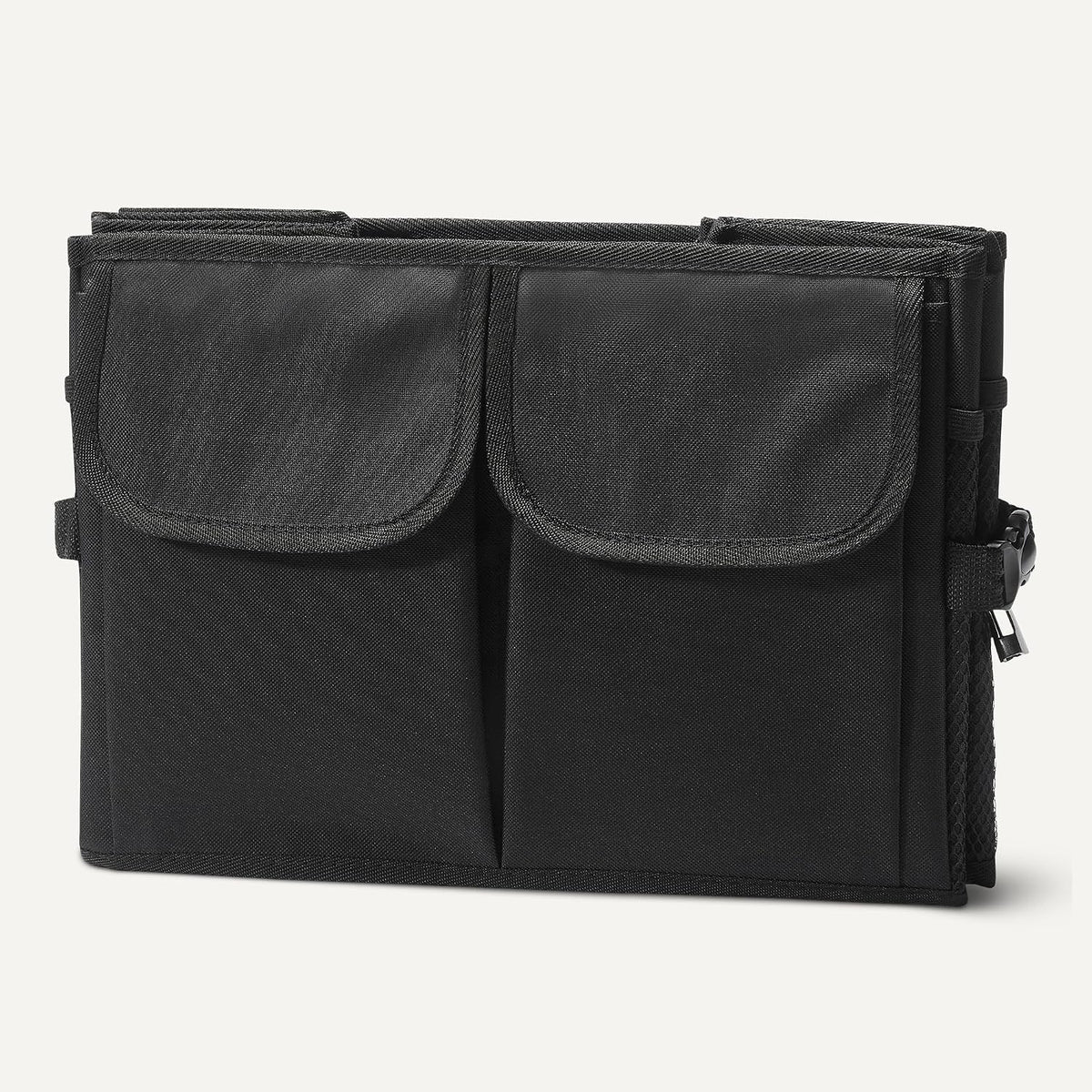 Amazon Basics Trunk Organizer for Car, Multi-Compartment Car Storage, Foldable, 13.5 Gallon, Black