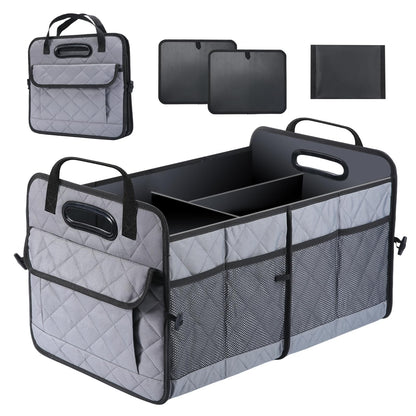 AOPHY Car Trunk Organizer, 75L Large Capacity Waterproof Auto Storage with Non-Slip Bottom Strips, Collapsible Cargo Organizer for Suv, Truck, Sedan, Portable Car Accessories for Women Men(Black)
