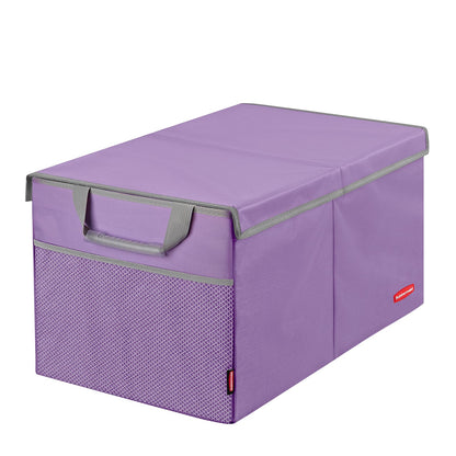 Rubbermaid Car Organizer, Collapsible Trunk Organizer, Multi-Compartment Car Storage Organization for Car Accessories, 3 Compartments With Cover, 23.23"*12.99"*11.81"