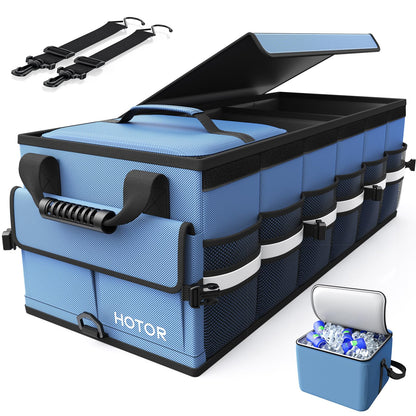 HOTOR Trunk Organizer - Car Organizers for SUV with Removable Cooler Bag