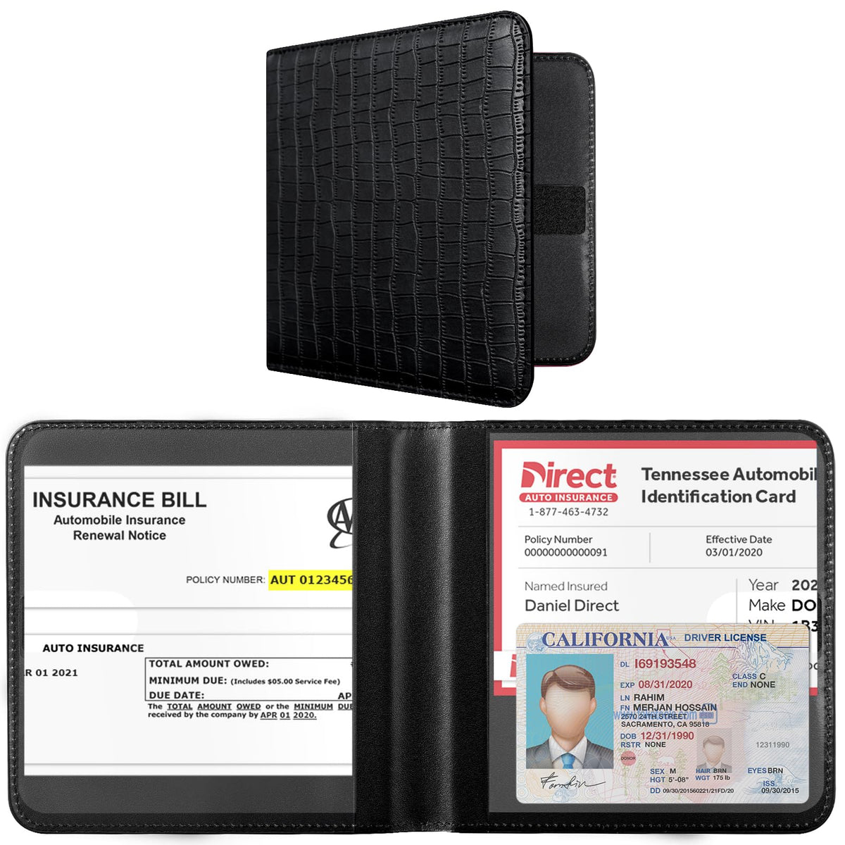 CoBak Car Registration and Insurance Holder for Men and Women