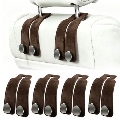 Amelity Car Headrest Hooks, Purse Hook for Car 2 Pack Gray