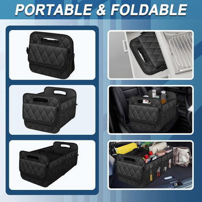 Deosk Car Trunk Organizer for SUV, Foldable Car Organizers and Storage