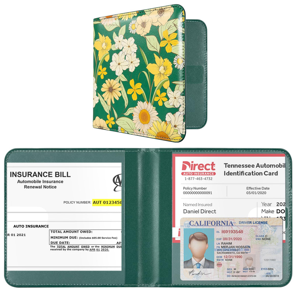 CoBak Car Registration and Insurance Holder for Men and Women