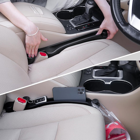 Givifive Car Seat Gap Filler Organizer Soft Foam 3IN1 Storage Slot & Hook