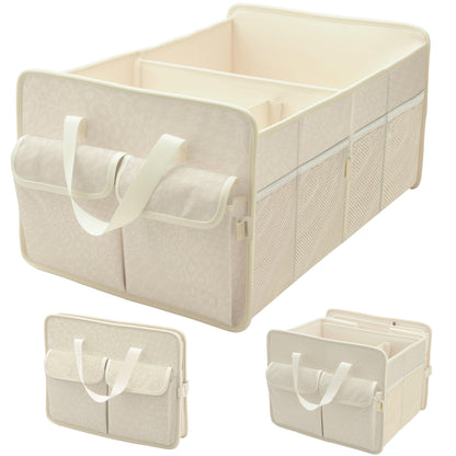 SIBOFUEGO Sturdy Car Trunk Organizer - Firm Inner Panels, Foldable Storage