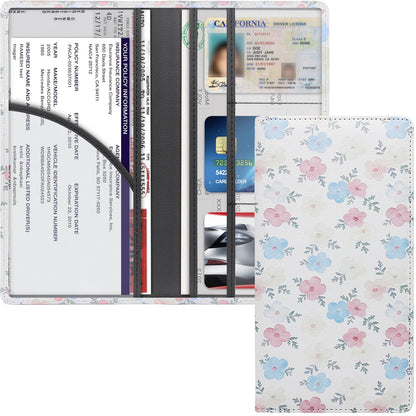 LumiMokki Premium Car Registration & Insurance Card Holder, Black