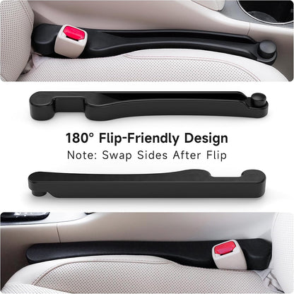 Givifive Car Seat Gap Filler Organizer Soft Foam 3IN1 Storage Slot & Hook