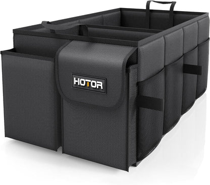 HOTOR Trunk Organizer - Foldable Car Organizer for SUVs & Sedans Storage