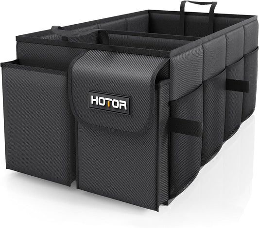 HOTOR Trunk Organizer - Foldable Car Organizer for SUVs & Sedans Storage