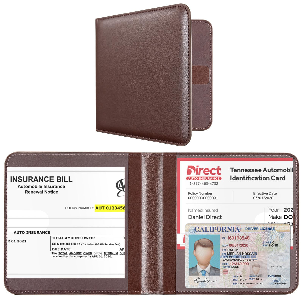 CoBak Car Registration and Insurance Holder for Men and Women