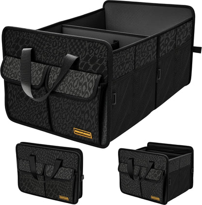 SIBOFUEGO Sturdy Car Trunk Organizer - Firm Inner Panels, Foldable Storage
