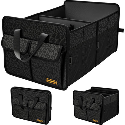 SIBOFUEGO Sturdy Car Trunk Organizer - Firm Inner Panels, Foldable Storage