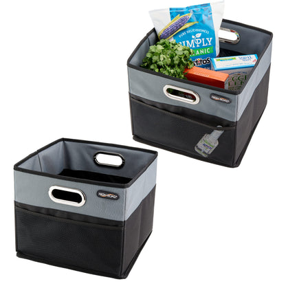 CargoCube Car Trunk Storage Bins - Set of 2 Leakproof Car Box Organizers