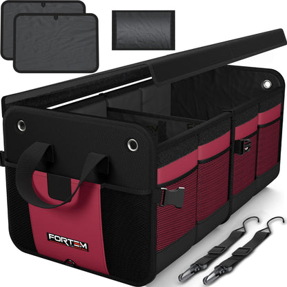 FORTEM Trunk Organizer - Collapsible Car Organizer & Storage Bag for SUVs